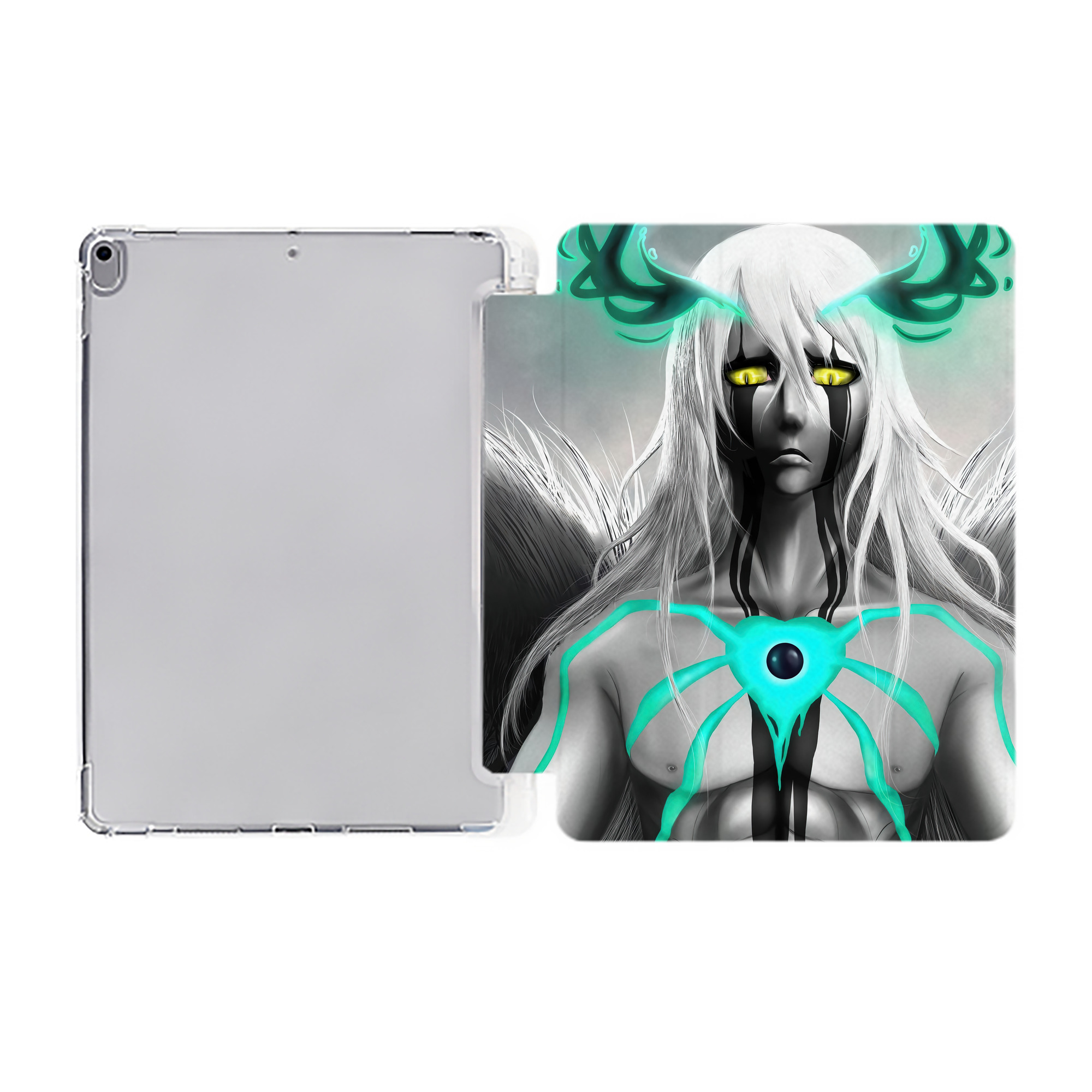 （画像用） ブリーチ BLEACH IPad ケース ペン収納付き 三つ折りスタンド PUレザー×シリコン 対応機種9.5/10.5/10.9インチ